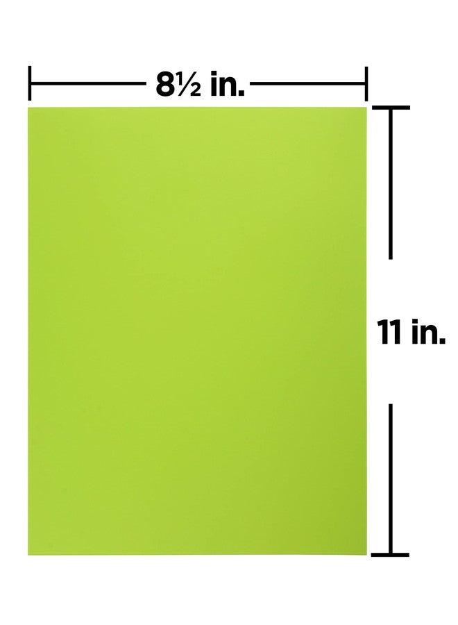 جام بايبر ورق ملون من جام بيبر، وزن 24 رطل - 90 جم/م² - 8.5 × 11 بوصة - أخضر ليموني فاقع - 50 ورقة/عبوة - Image 4